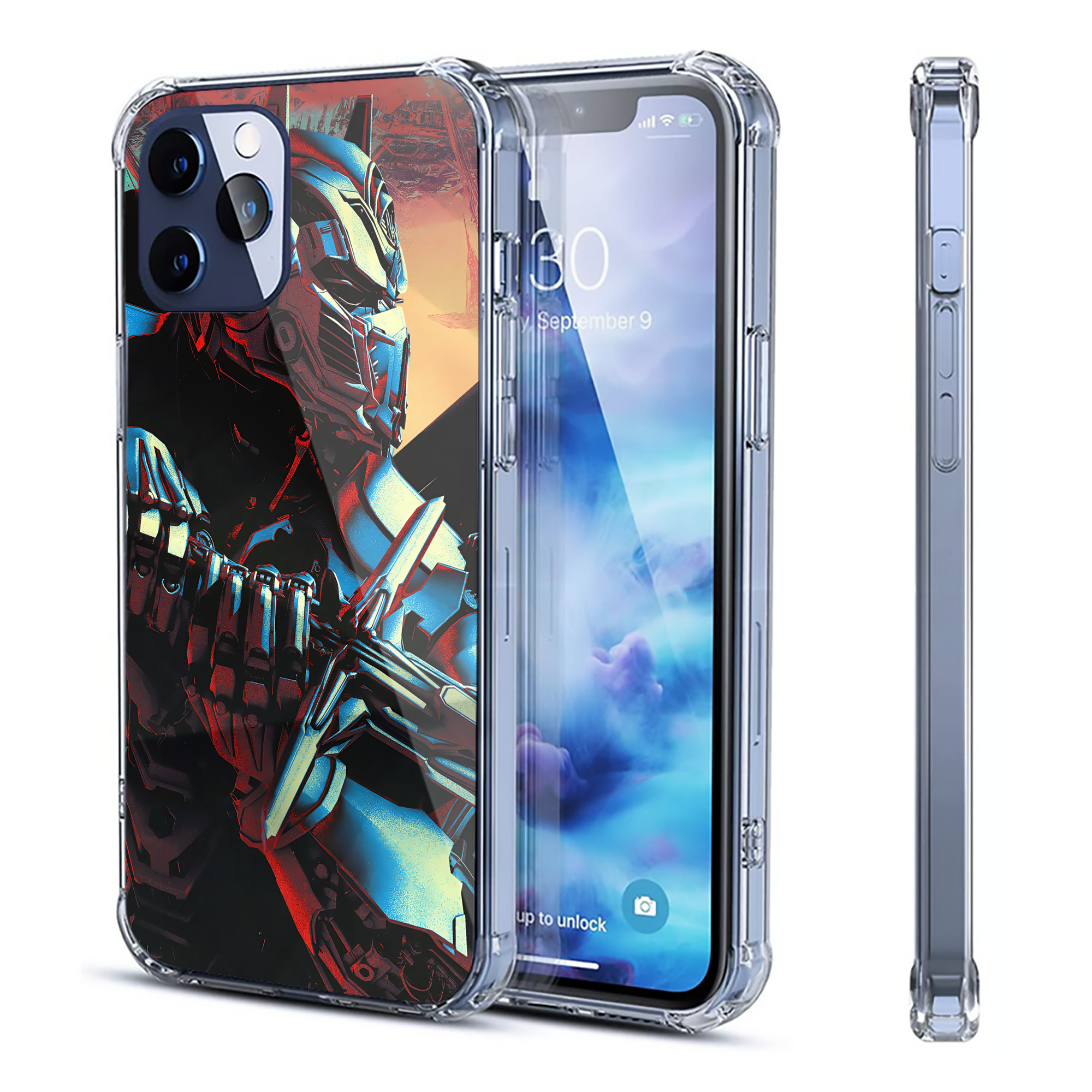 （画像用） Transformers トランスフォーマー 【iPhone 12シリーズ対応】透明スマホケース（クリアソフトケース）
